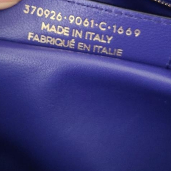 Balenciaga A6 blue python crossbody bag - Picture 5 of 8